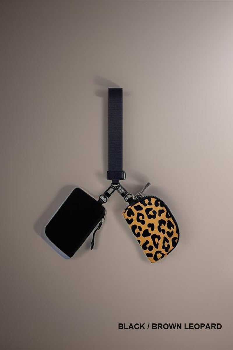 Dual Pouch Wristlet Wallet