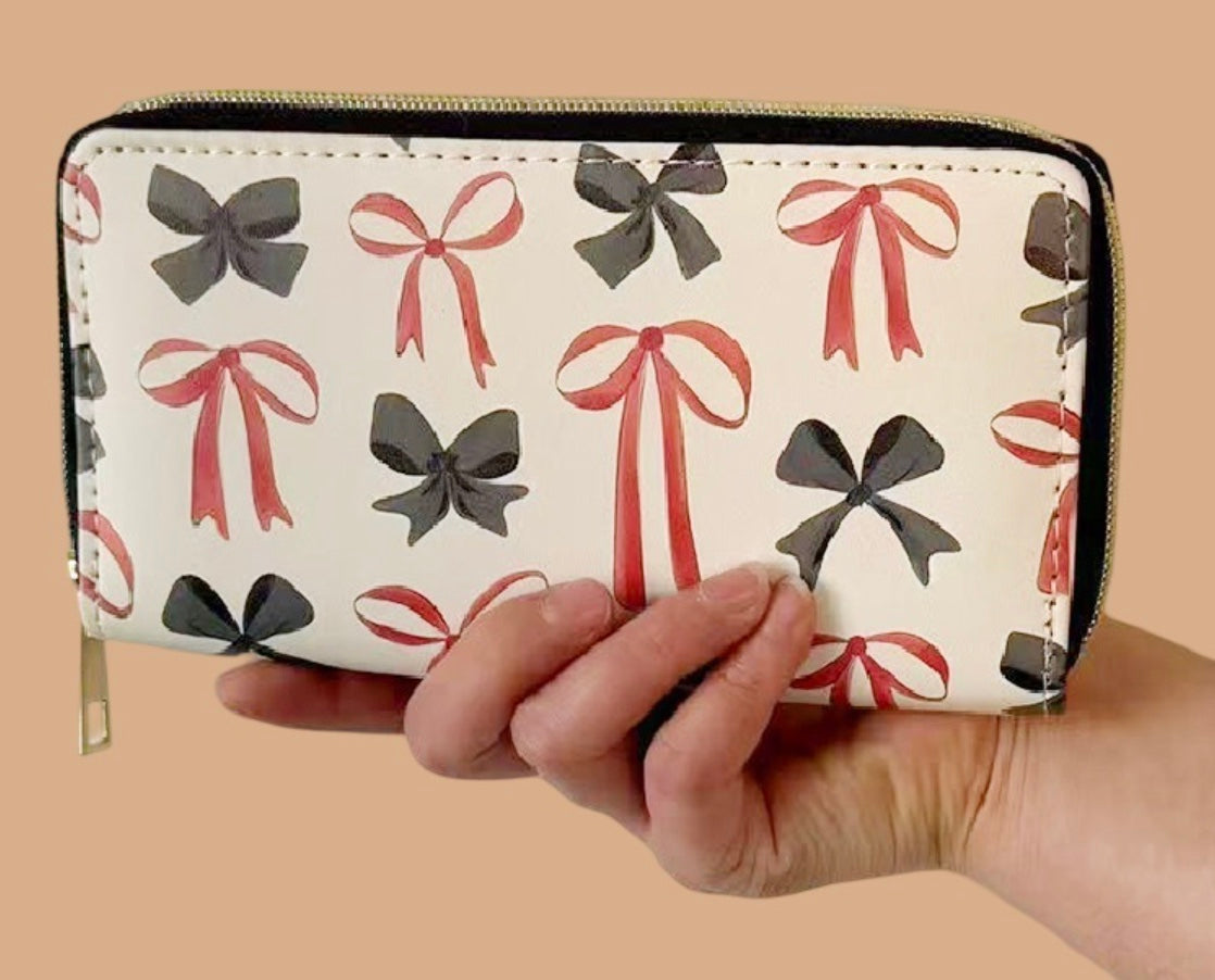 Bow Vegan leather wallet