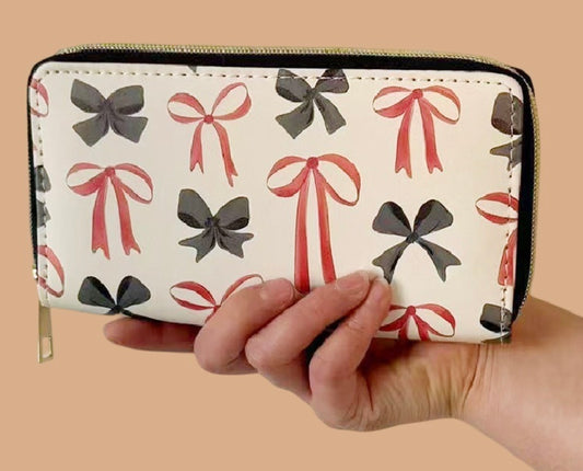 Bow Vegan leather wallet