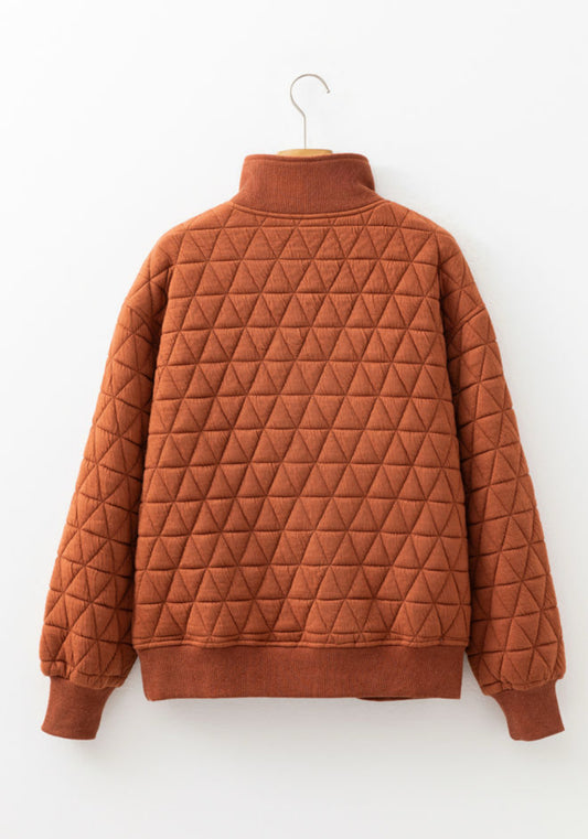 Quilted Halfzip Pullover