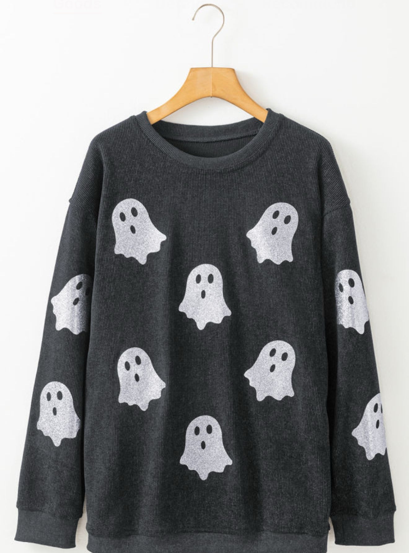 Relaxed fit Corded Ghost Crewneck