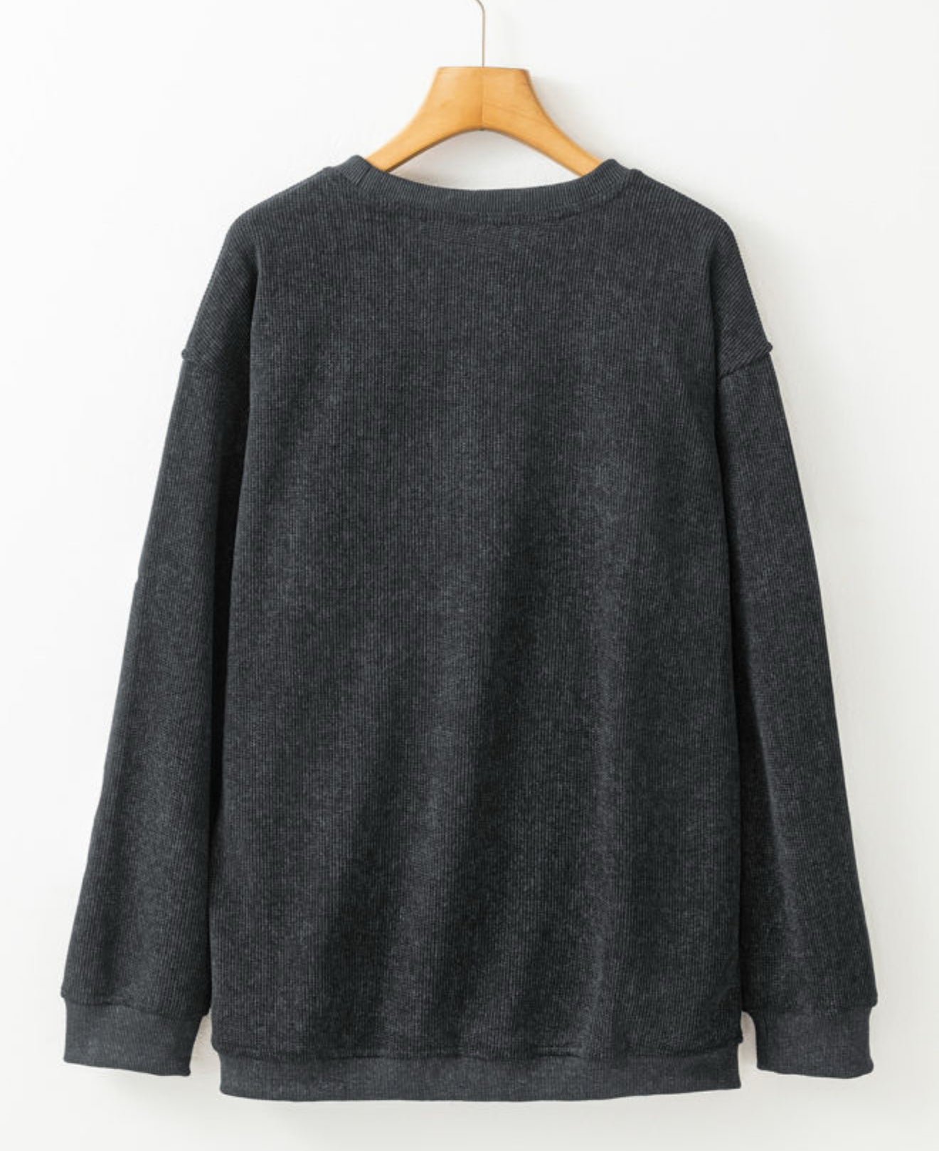 Relaxed fit Corded Ghost Crewneck