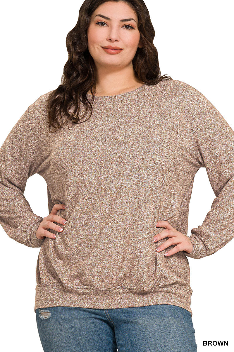 Plus Soft Melange Pullover
