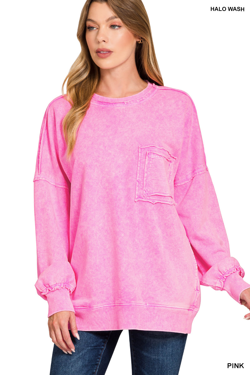 Halo Washed French Terry Sweatshirt