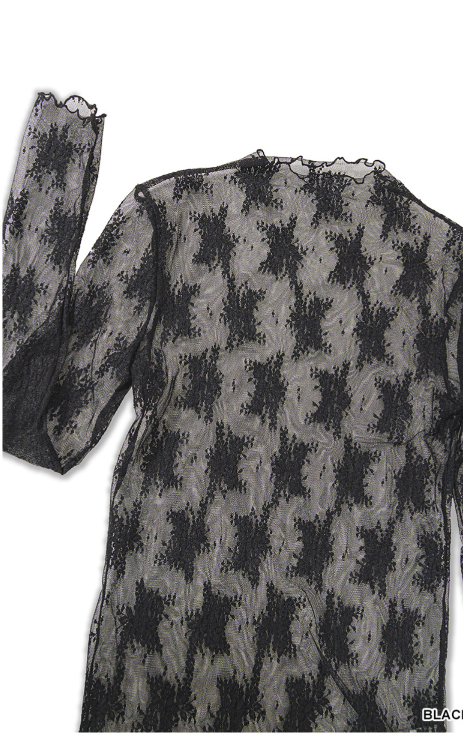 See through Lace long sleeve top