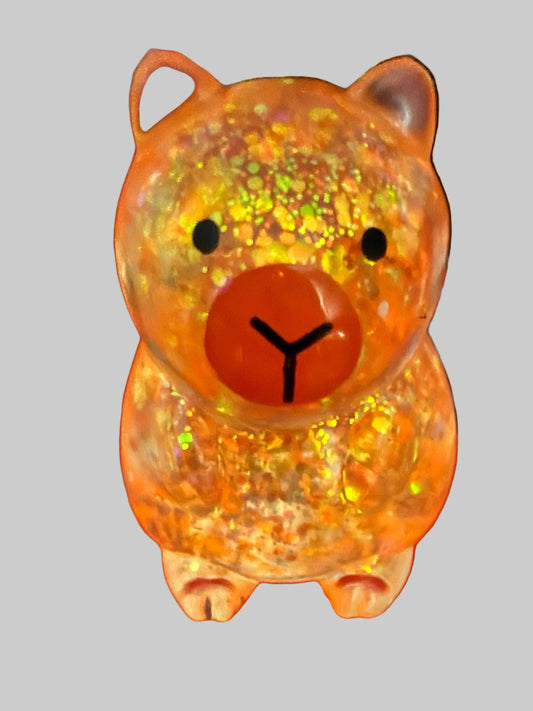 ✨ Glitter Capybara Bear Squishy mini✨ 🐻
