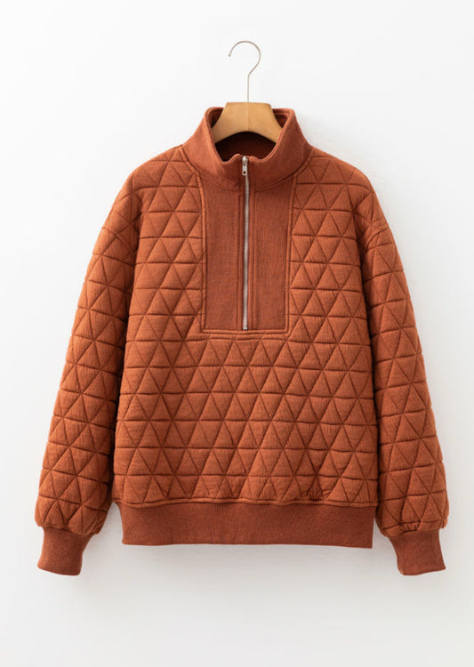 Quilted Halfzip Pullover
