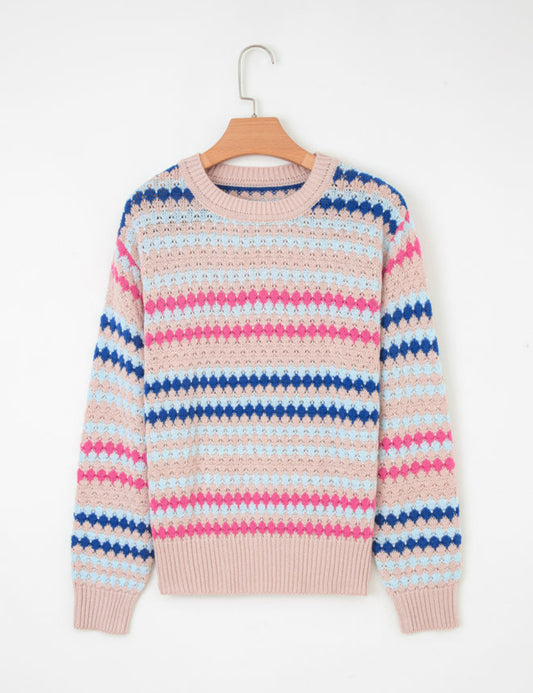 Khaki Drop Shoulder Sweater