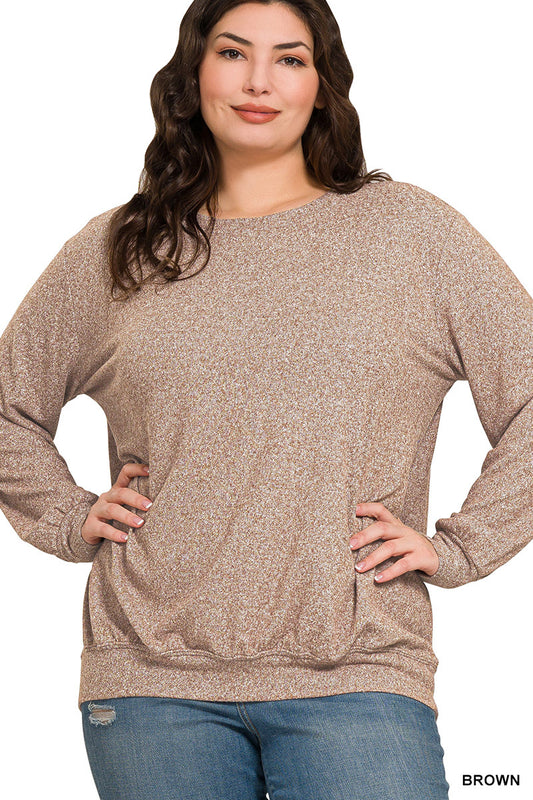 Plus Soft Melange Pullover