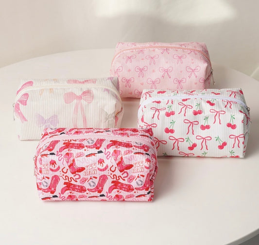 Patterned Makeup Pouch