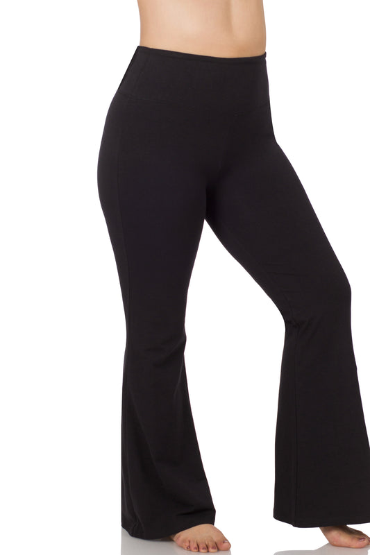 PLUS HIGH WAIST YOGA FLARE PANTS