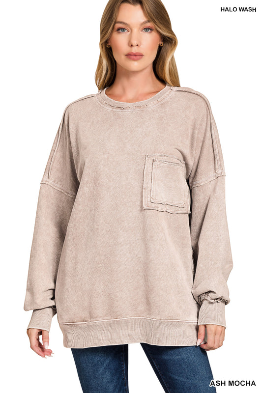 Halo Washed French Terry Sweatshirt