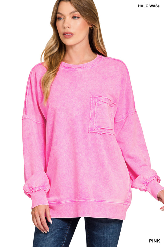 Halo Washed French Terry Sweatshirt